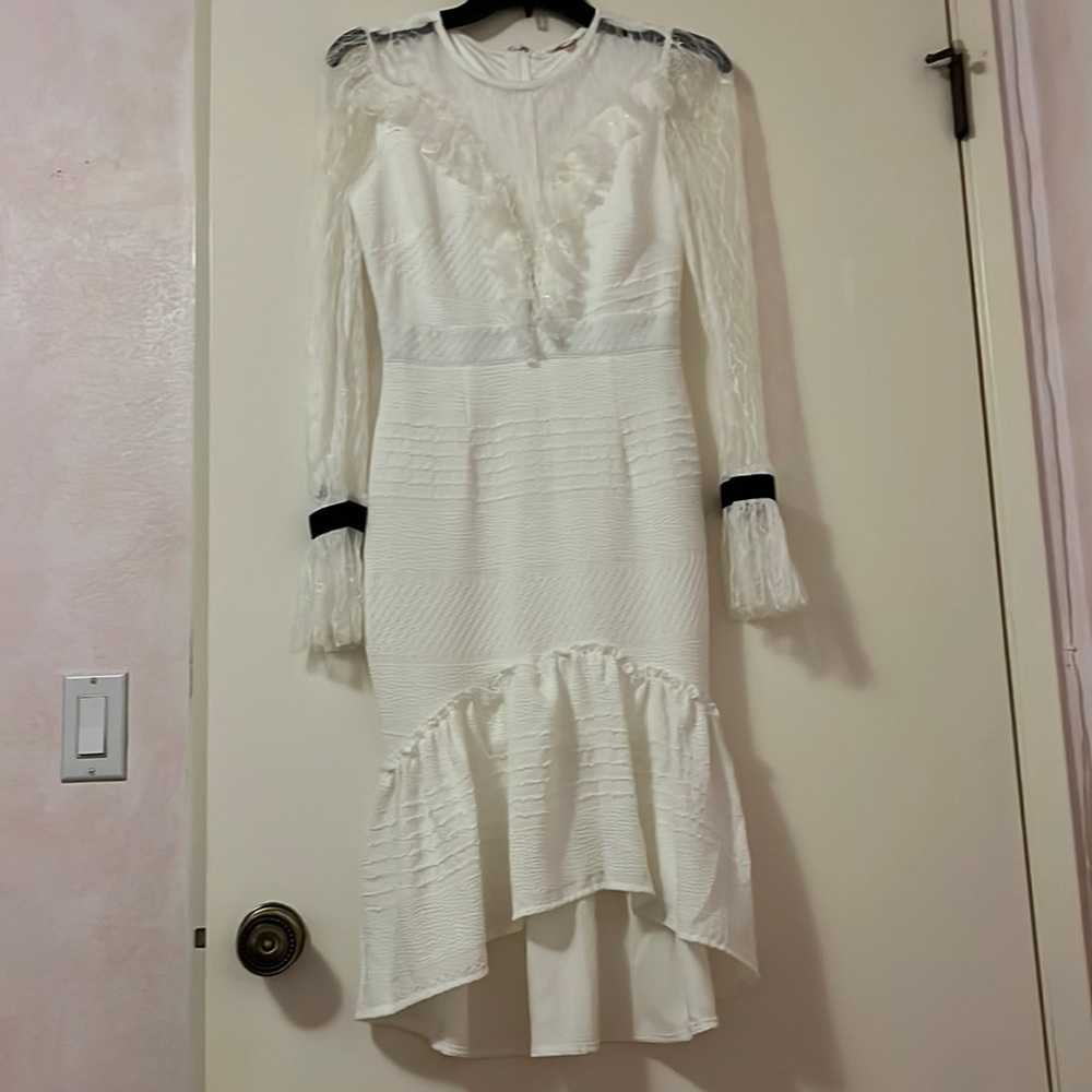 White lace dress